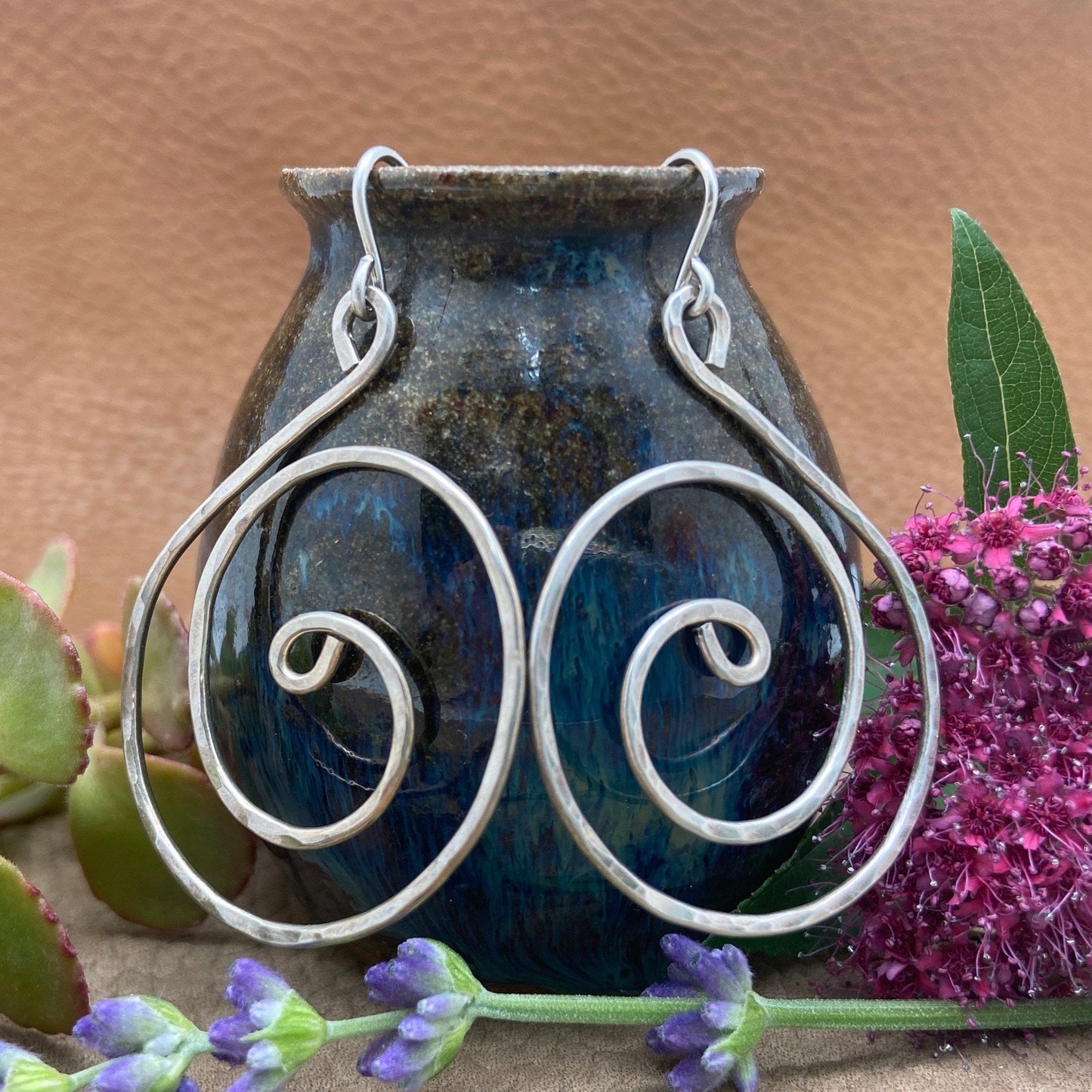 Silver Swirl Earrings