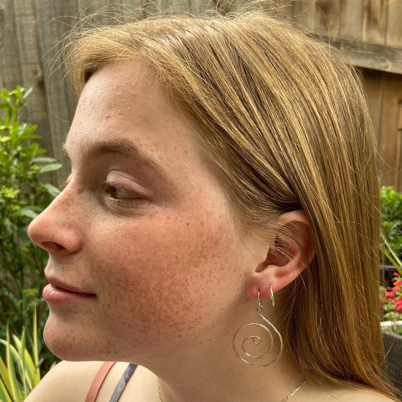 Silver Swirl Earrings