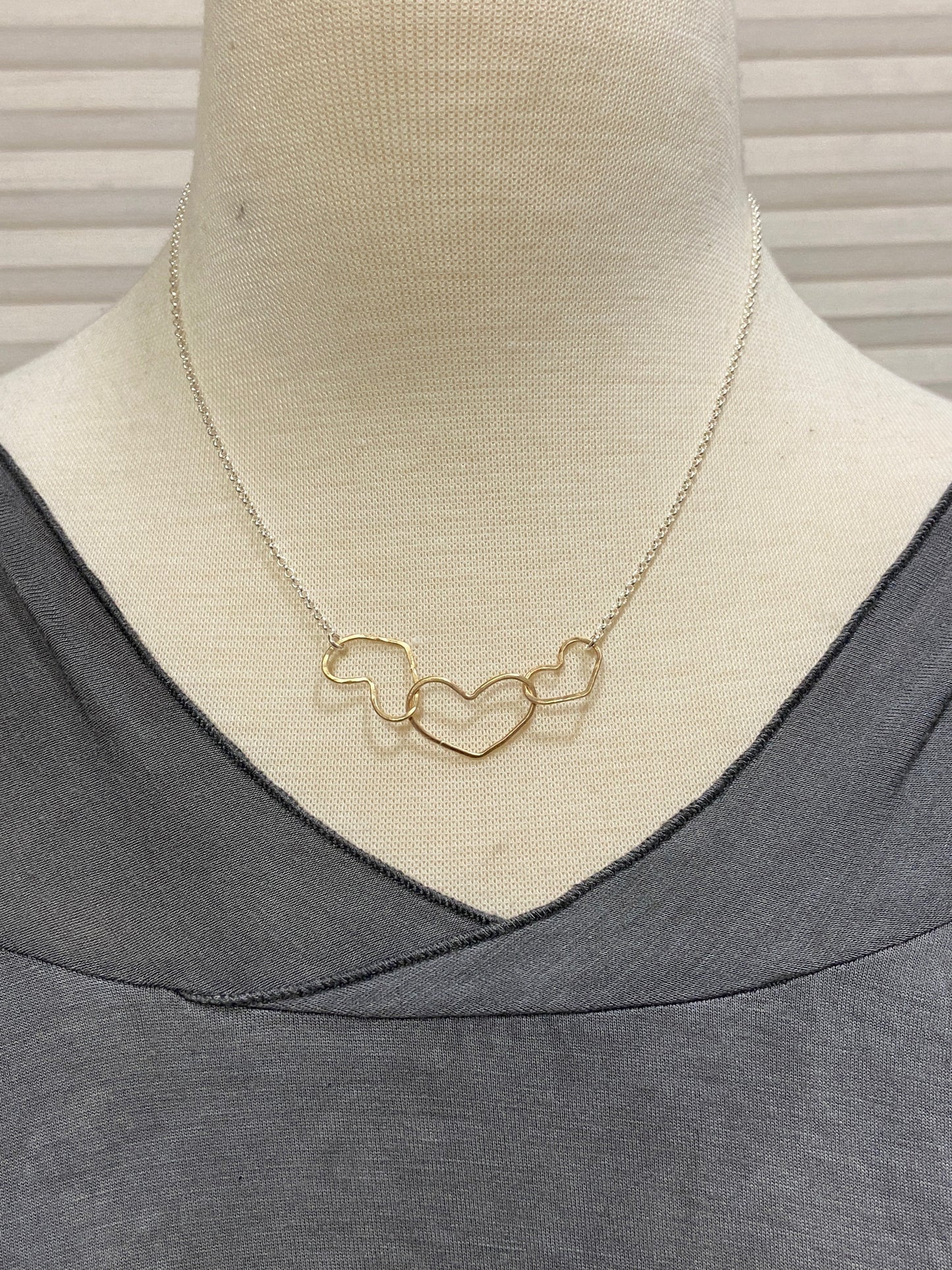 Golden Hearts Necklace