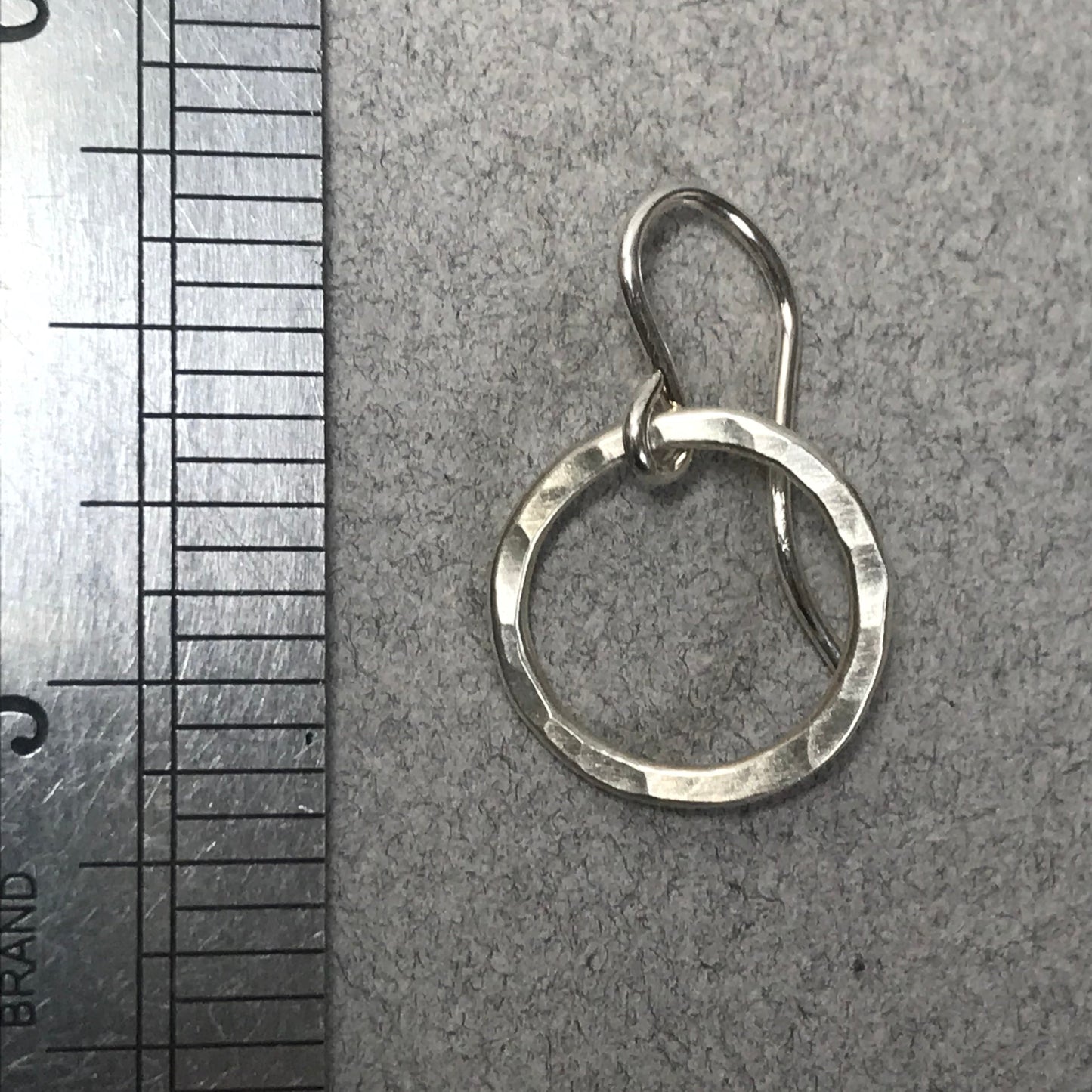 Pounded Circle Earrings in Four Sizes
