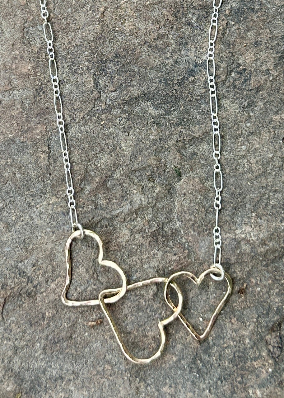 Golden Hearts Necklace