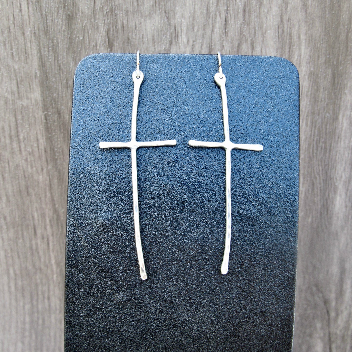 Rustic Cross Earrings in Multiple Sizes