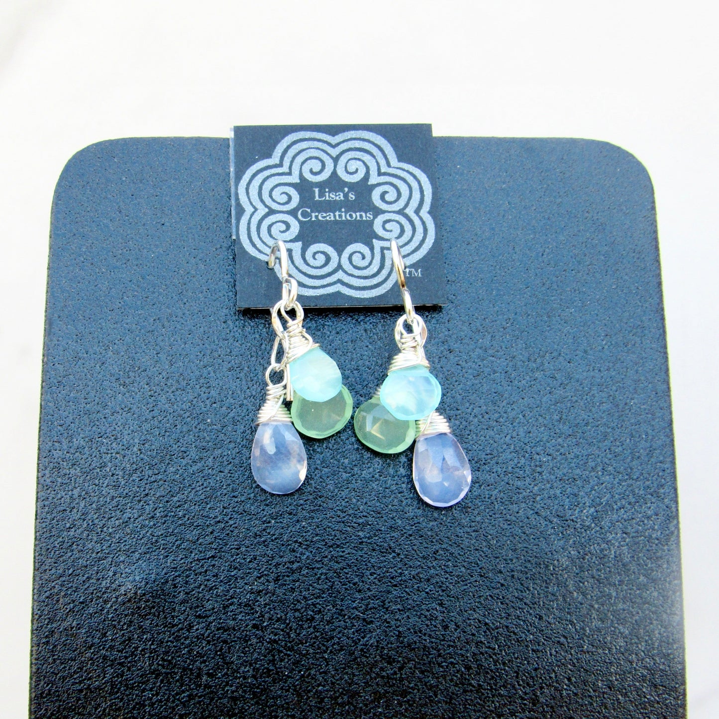 Gemstone Triplet Earrings