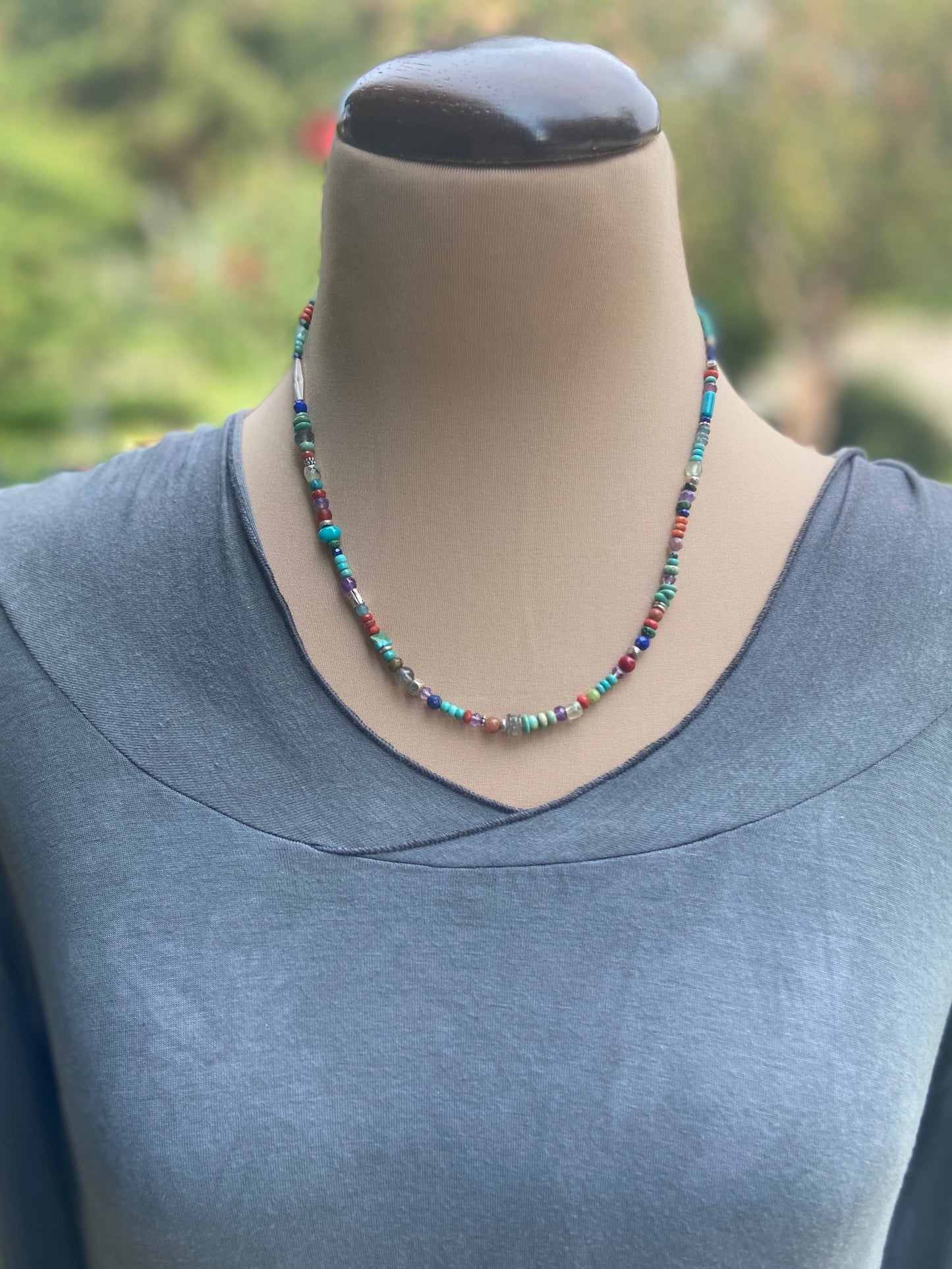 Turquoise Rainbow Necklace