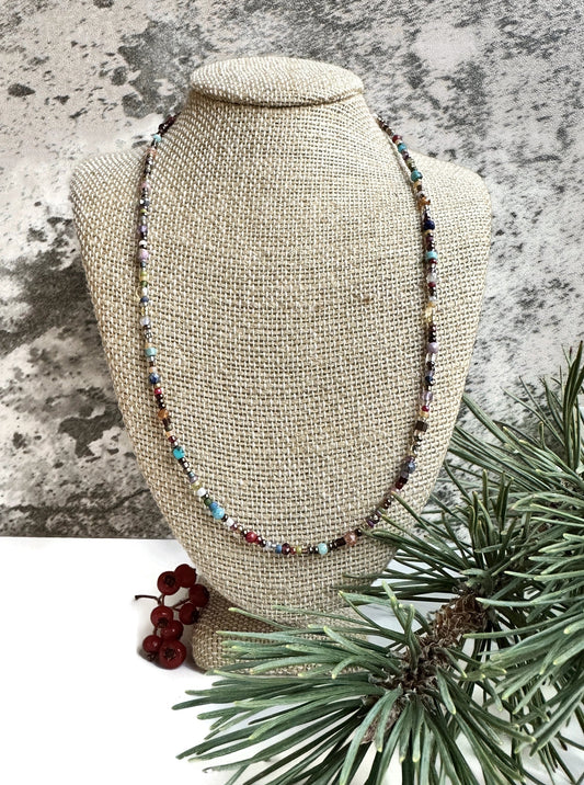 Mixed Stone Choker Necklace